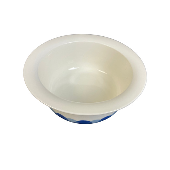 Arabia Finland Pudas Arctica Blue White 8 1/2" Serving Bowl Inkeri Leivo - Picture 2 of 3